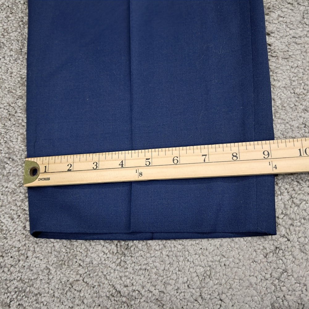 Ballin Comfort-EZE Mens Navy‎ Blue 100 Wool Dress Pants Made in Canada 42x26 - Picture 11 of 12